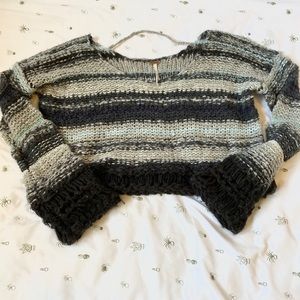 Cropped free people sweater